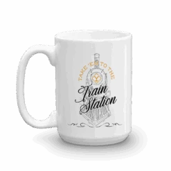 Yellowstone Take 'Em To The Train Station White Mug -Bioworld Shop YS TEM WM 100976 15 LF MF