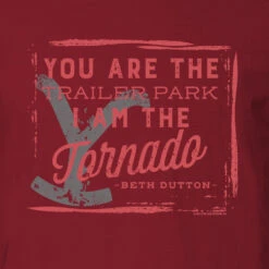 Yellowstone You Are The Trailer Park Adult Short Sleeve T-Shirt -Bioworld Shop YS TOR 67 100011 BK RO