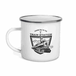 Yellowstone Taking You To The Train Station Enamel Mug