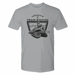 Yellowstone Taking You To The Train Station Adult Short Sleeve T-Shirt 9 Yellowstone Taking You To The Train Station Adult Short Sleeve T-Shirt -Bioworld Shop YS TTTS SSS 100011 LT GRY MF