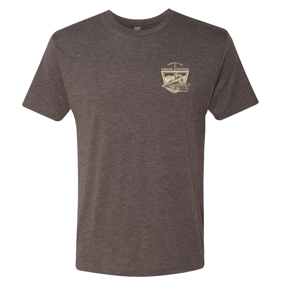 Yellowstone Taking You To The Train Station Men's Tri-Blend T-Shirt 3 Yellowstone Taking You To The Train Station Men's Tri-Blend T-Shirt