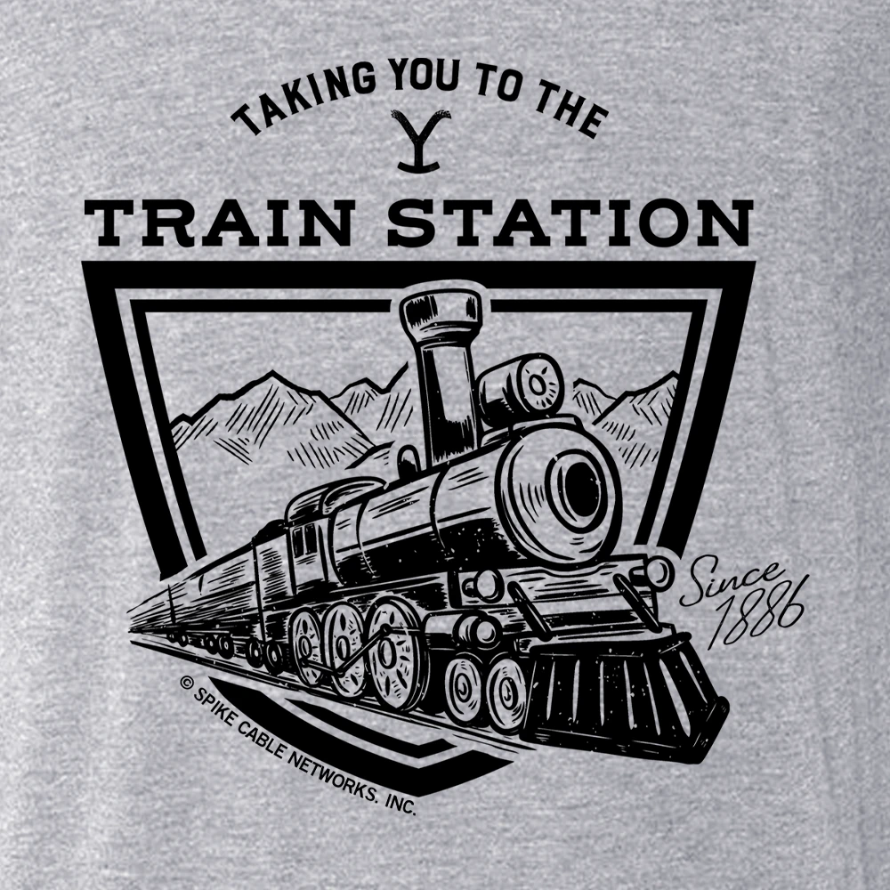 Yellowstone Taking You To The Train Station Men's Tri-Blend T-Shirt 7 Yellowstone Taking You To The Train Station Men's Tri-Blend T-Shirt - Image 5