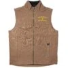 Yellowstone Dutton Ranch Logo Cloth Vest -Bioworld Shop YS Vest Tan Merch 1x1 001