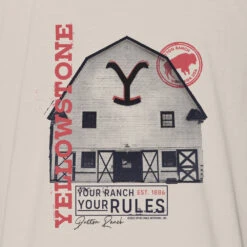 Yellowstone Your Ranch Your Rules Adult Short Sleeve T-Shirt 8 Yellowstone Your Ranch Your Rules Adult Short Sleeve T-Shirt -Bioworld Shop YS YRYR 63 100011 BK RO