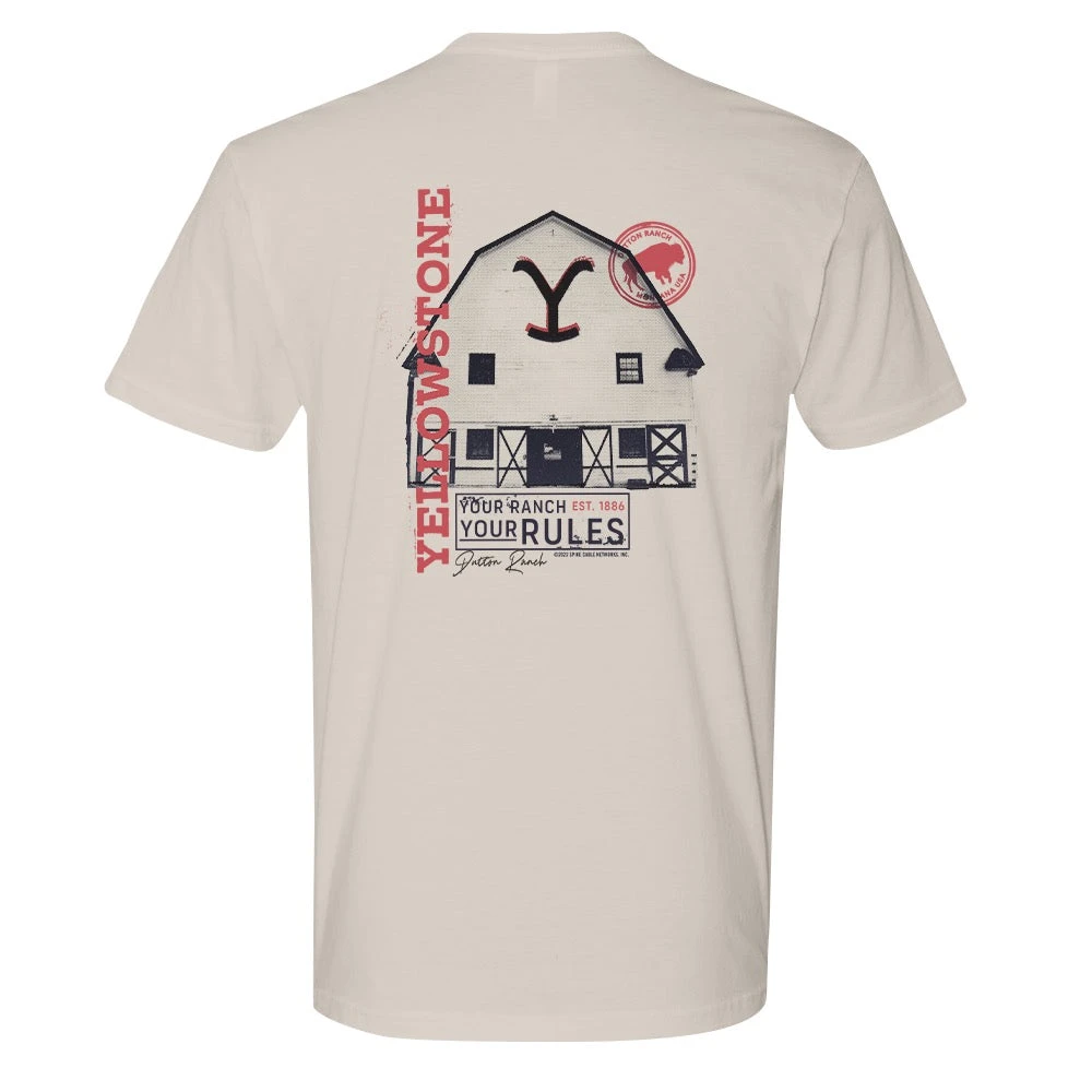 Yellowstone Your Ranch Your Rules Adult Short Sleeve T-Shirt 3 Yellowstone Your Ranch Your Rules Adult Short Sleeve T-Shirt