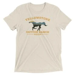 Yellowstone Horse Unisex Tri-Blend T-Shirt 9 Yellowstone Horse Unisex Tri-Blend T-Shirt -Bioworld Shop YS h 100393 0113 TB Tee Oatmeal