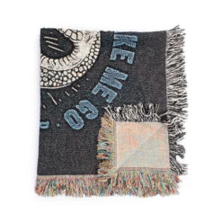 Yellowstone Snake Beth Dutton On You Woven Blanket -Bioworld Shop YSBethDuttonWovenBlanketFoldedCornerFlippedMerch1x1DSC 8594