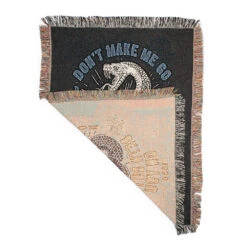 Yellowstone Snake Beth Dutton On You Woven Blanket -Bioworld Shop YSBethDuttonWovenBlanketFullCornerFlippedMerch1x1DSC 8591