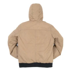 Yellowstone Dutton Ranch Hooded Khaki Jacket -Bioworld Shop YSKhakihoodjacketbackmerch1x1 95A4167