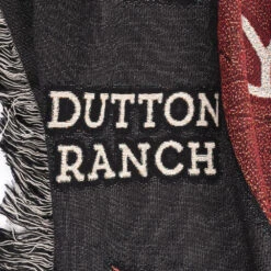 Yellowstone Can't Reason With Evil Woven Blanket -Bioworld Shop YSReasonWithEvilWovenBlanketDuttonoDetailMerch1x1DSC 8563