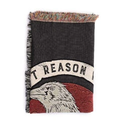 Yellowstone Can't Reason With Evil Woven Blanket -Bioworld Shop YSReasonWithEvilWovenBlanketFoldedMerch1x1DSC 8560