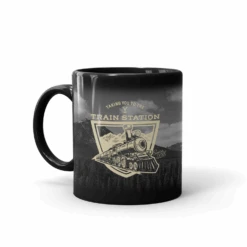 Yellowstone Taking You To The Train Station Black Mug