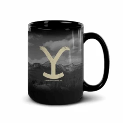 Yellowstone Taking You To The Train Station Black Mug -Bioworld Shop YS Casetry Black Mug TRAIN15ozright