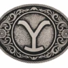 Yellowstone Dutton Ranch Y Floral Filigree Belt Buckle -Bioworld Shop image002