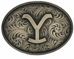 The Yellowstone Dutton Ranch Gold Y Logo Belt Buckle